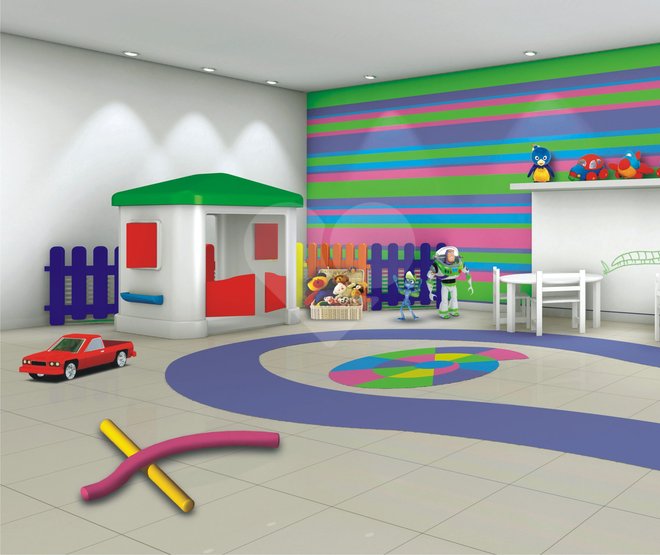 Área coberta destinada para recreação infantil, com brinquedos e objetos destinados à esse público. Sinônimos: Área de lazer coberta para crianças. Área coberta destinada para recreação infantil, com brinquedos e objetos destinados à esse público. Sinônimos: Área de lazer coberta para crianças.