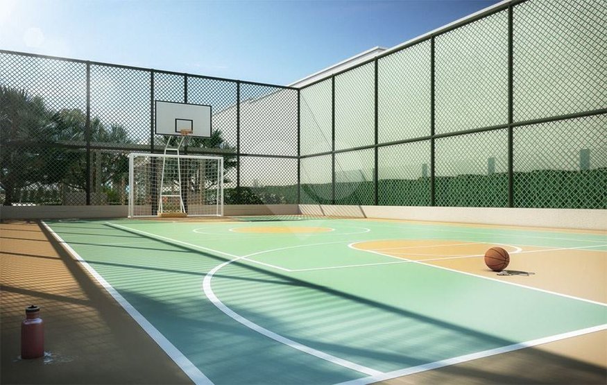 Quadra destinada à prática de diversos esportes como basquete, handball, volei, futebol, etc. Quadra destinada à prática de diversos esportes como basquete, handball, volei, futebol, etc.