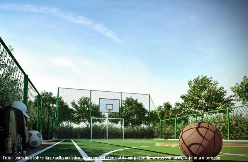 Quadra destinada à prática de diversos esportes como basquete, handball, volei, futebol, etc. Quadra destinada à prática de diversos esportes como basquete, handball, volei, futebol, etc.